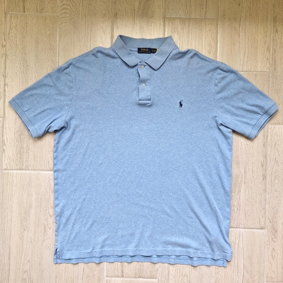 Polo Ralph Lauren Other - Polo Ralph Lauren Men's Light Blue Short Sleeved Cotton Polo Shirt - Size XLT